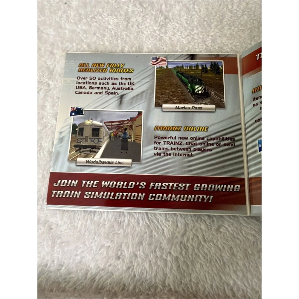 Trainz Railroad Simulator PC CD ROM Trains Rails VTG Brand New Sealed NIB